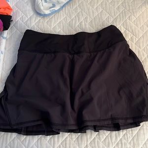 Black Lulu tennis skirt